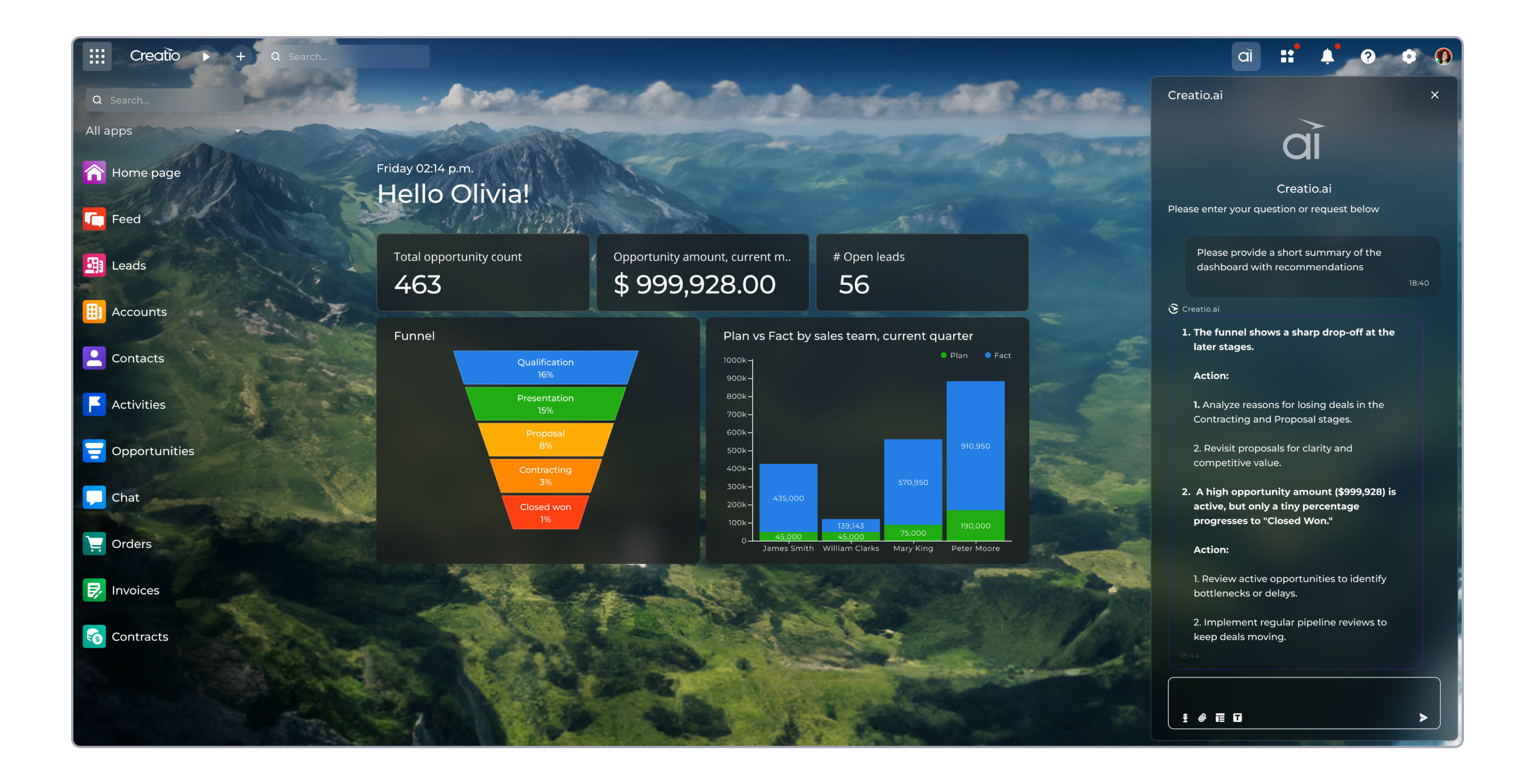 Sales Creatio Screenshot